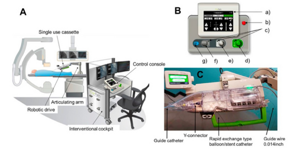 The Corindus robotic arm removes the interventionist from the theatre to perform endovascular robotic surgery on a patient remotely from a cockpit, a first in Africa at the Wits Donald Gordon Medical Centre